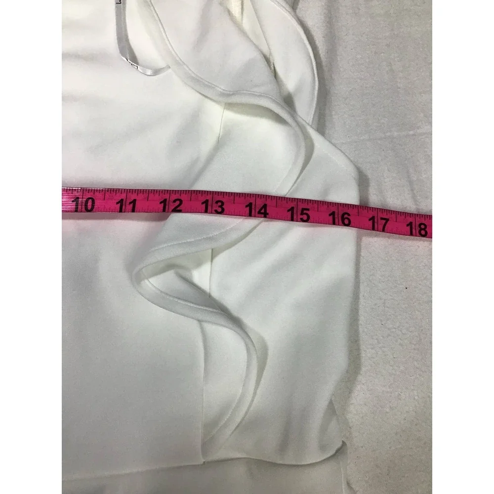 Lulu's White Ruffle Jumpsuit - Picture 6 of 9